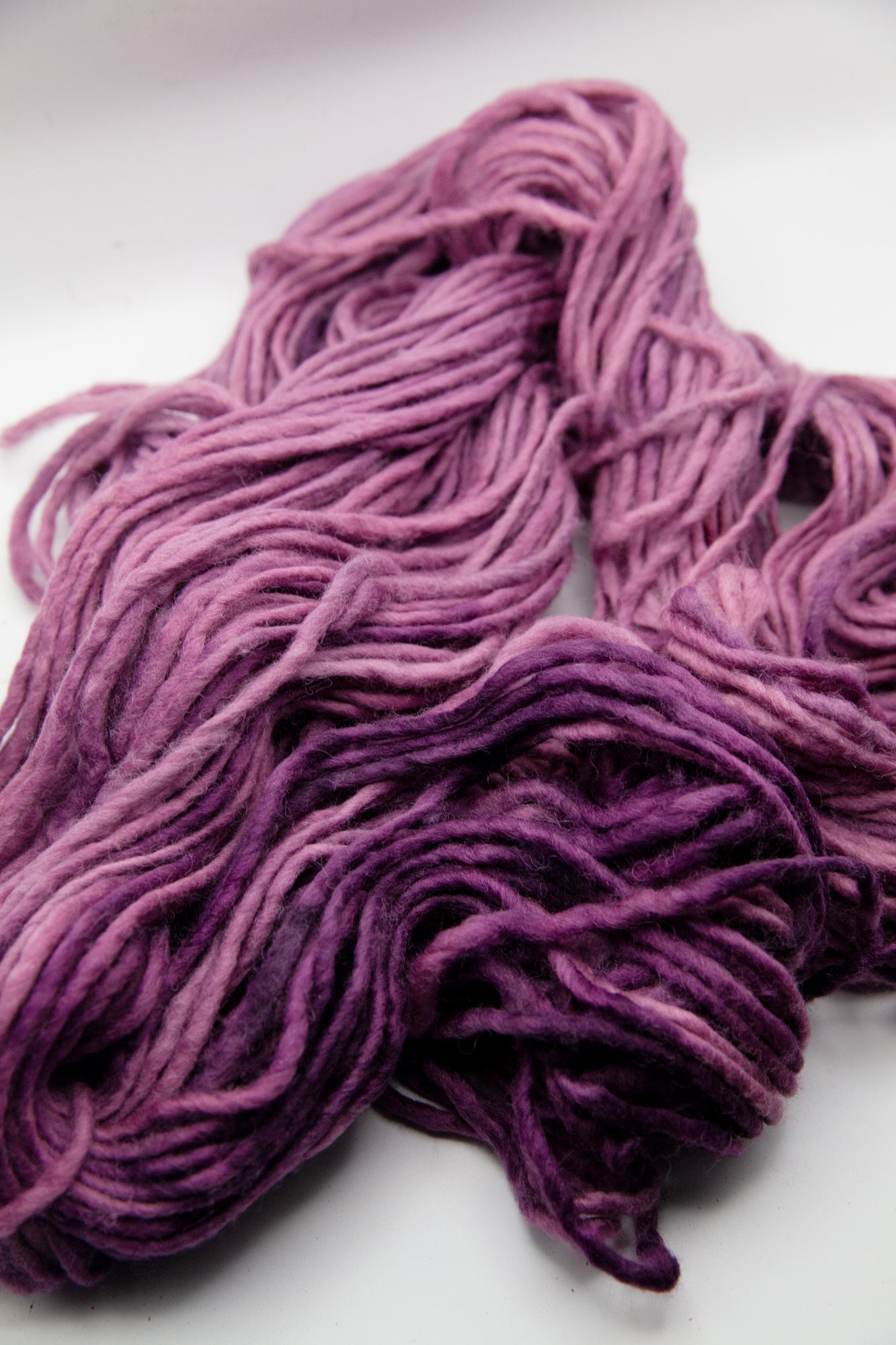 Naturally-dyed Cochineal + Iron – Merino + Camel Bulky Weight