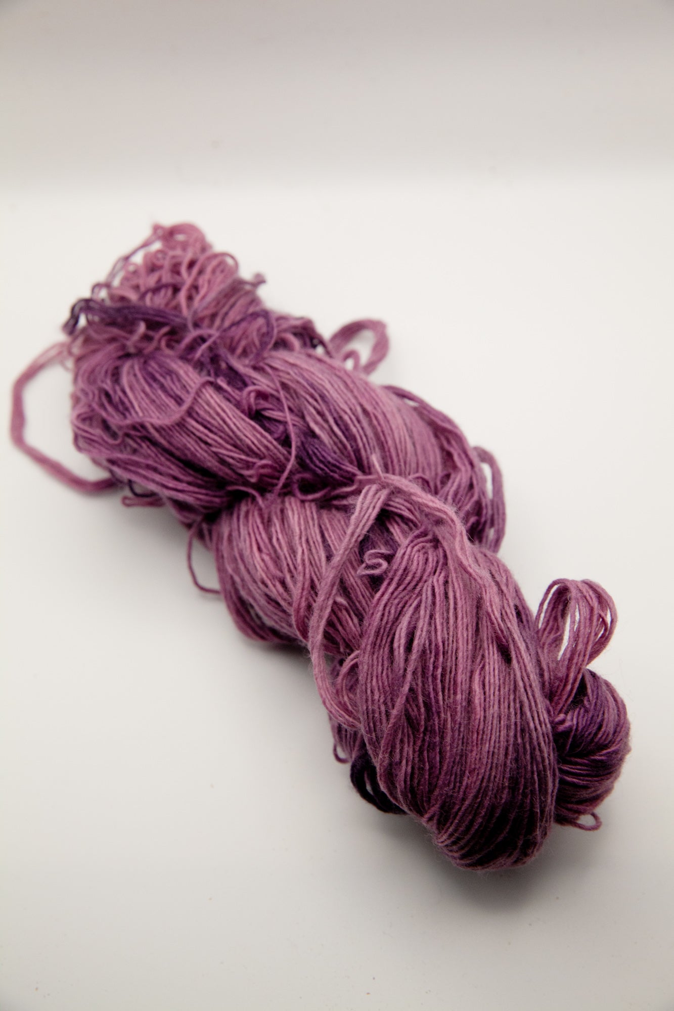 Naturally-dyed Cochineal + Iron – Merino + Camel Lace Weight