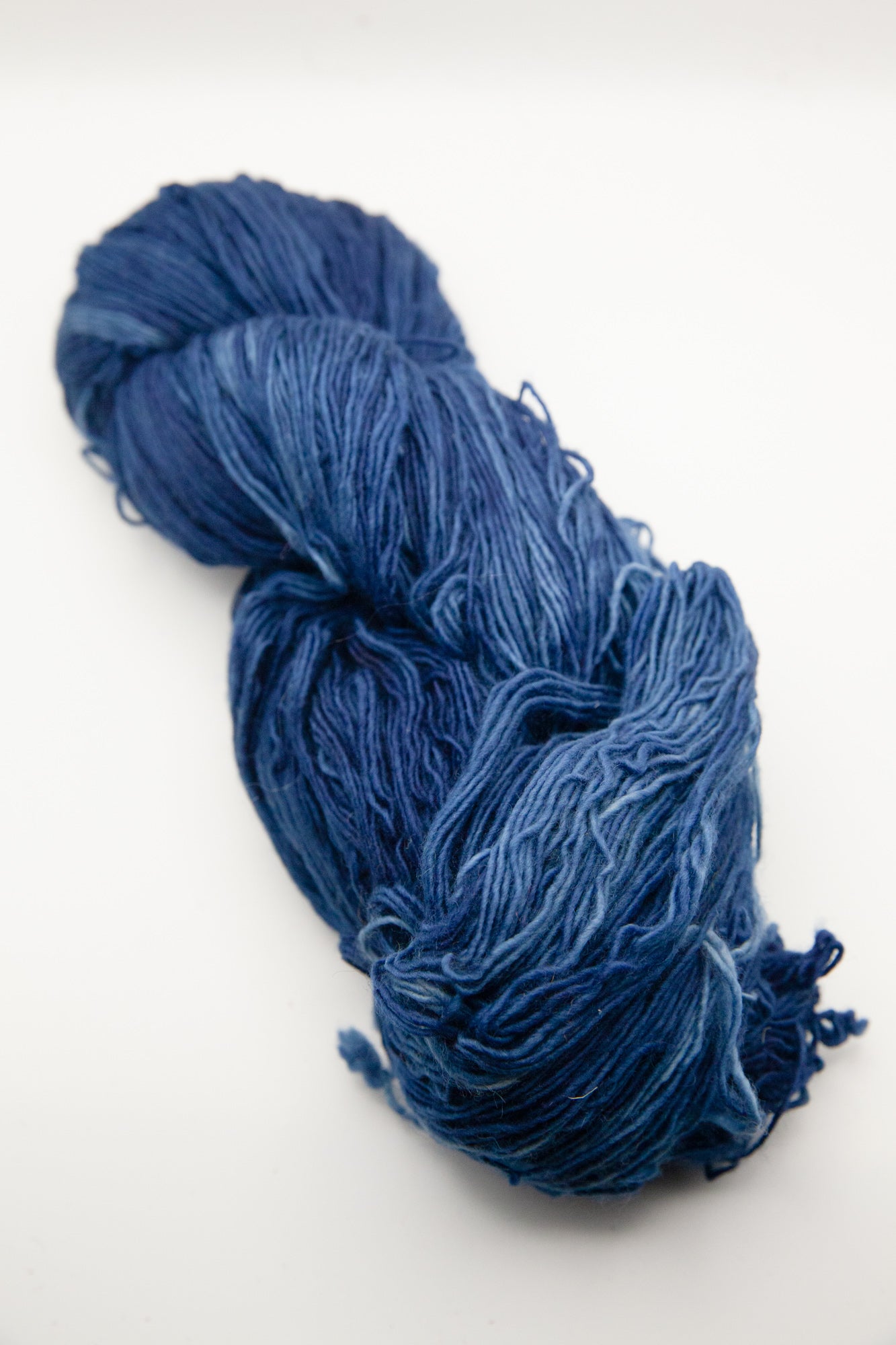 Naturally-dyed Indigo – Merino + Camel Lace Weight