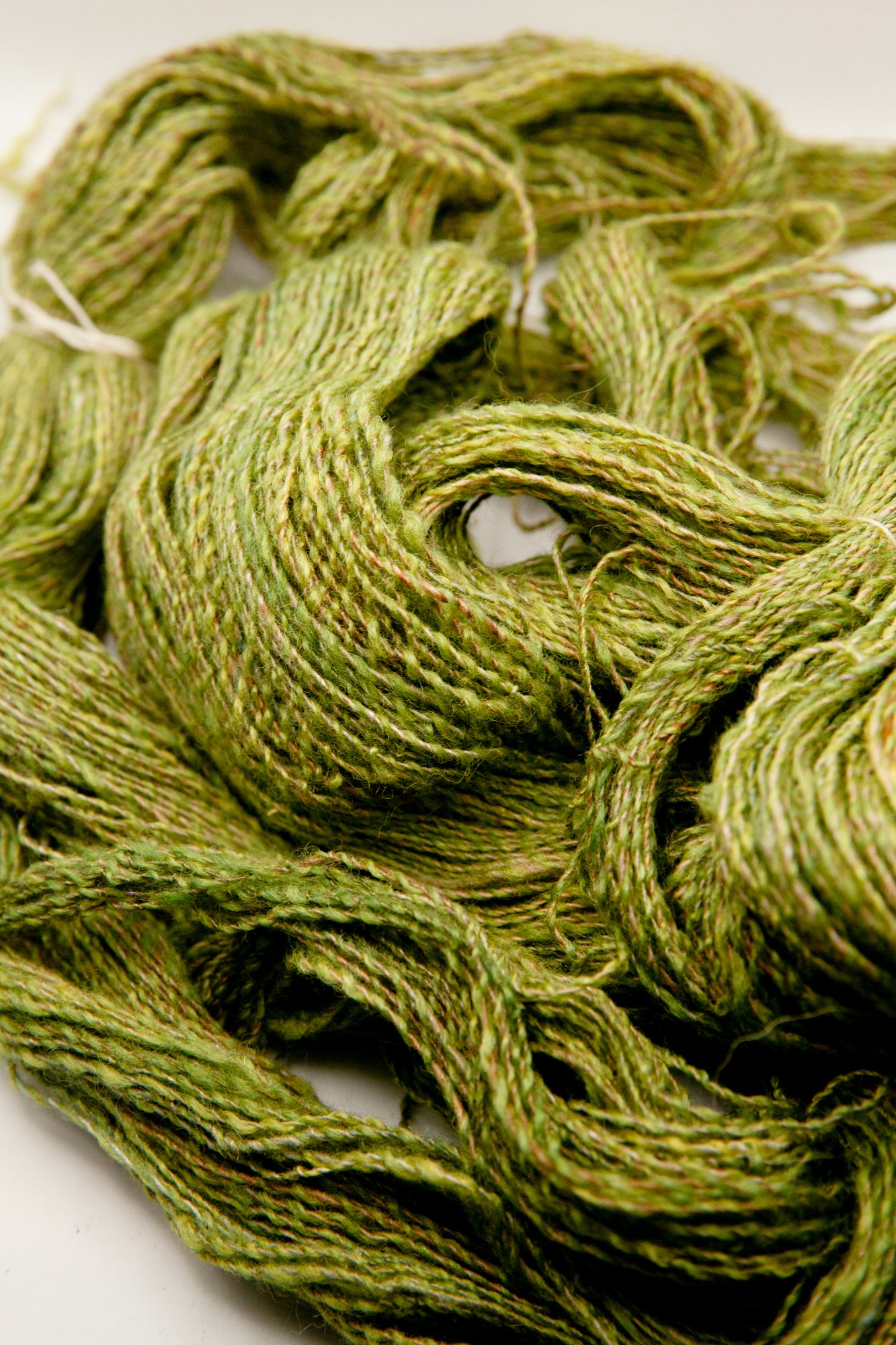 Handspun – Bamboo + Naturally-dyed Wool