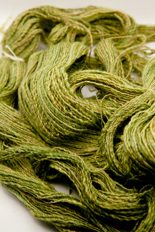 Handspun – Bamboo + Naturally-dyed Wool